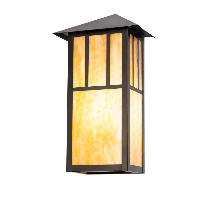 Double Bar Mission Wall Sconce, 22" H x 12" W x 7.5" D