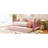 Twin Size Upholstered Daybed In Pink With Foldaway Trundle Bed And Atmosphere Attractive Illuminated Feature Foldable-1050122677-1050122675