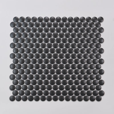 Marin 3/4" x 3/4" Penny Round Matte Porcelain Mosaic Tile