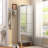 Accent Shoe Cabinet with Full-length Mirror for Narrow Entryway