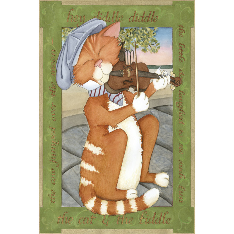 Le chat et le violon, H 30 po x l 20 po x P 1,25 po