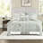 Premium Polyester Bedding Sets Full Queen, Sage Floral Ruffle for Home