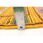 Tapis doré en laine Flatweave
