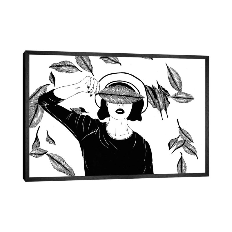 Autunno by Filippo Spinelli - Floater Frame Print on Canvas, 101.6 cm H x 66.04 cm W, Black Framed Canvas