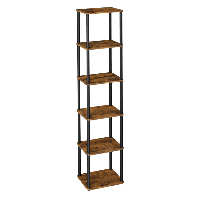 38 cm W Steel Etagere Bookcase, (6 Shelves) 173.4"H x 38"W x 23.8"D