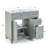 36" Blue  Grey Bathroom Vanity With Ceramic Sink - Soft-Close Drawers, Solid Wood Frame, Multi-Organizer Storage , 92X47x86cm-499015504
