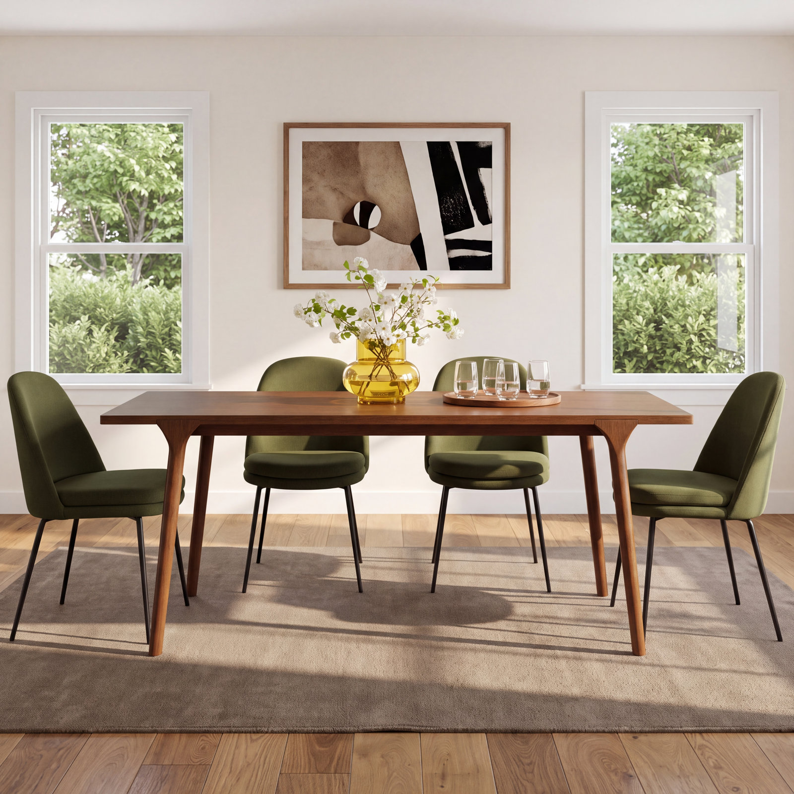 Dining Table, 29.5'‘ H X 55.13’' W X 31.5'' D