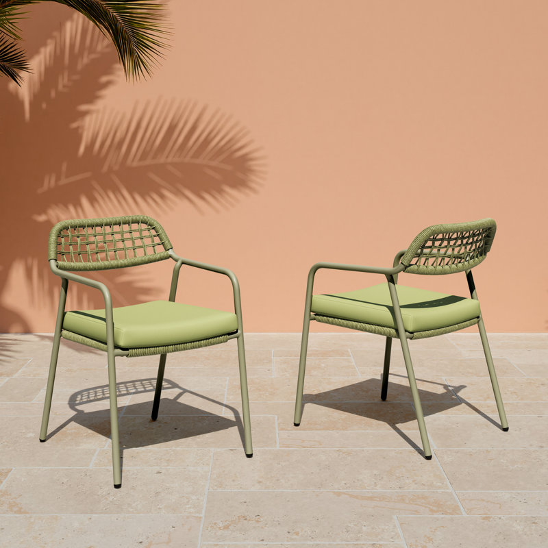 Ensemble de 2 chaises de salle à manger Rio (vert), Vert