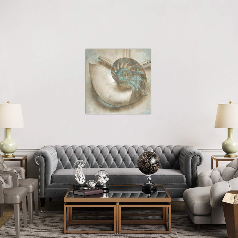 Coastal Gems Iv by John Seba - Print on Canvas, 45.72 cm H x 45.72 cm W, Black Framed