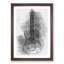 Neon Electric Guitar in Abstract - Framed Print-55727896-55727892