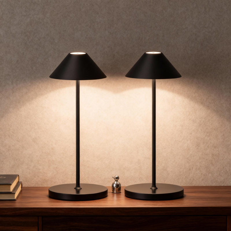 Modern Table Lamp with USB Port, Cordless Touch Contro,Rechargeable Battery, Mini Bedside Lamp for Nightstand( Set of 2)