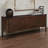 Traditional Handmade Espresso Mango Wood Sideboard Cabinet