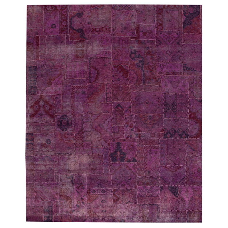 Tapis magenta foncé à transition de couleur 7 pi 10 po x 10 pi 0 po