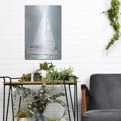 «Soft Sailboat 1» par Emma Scarvey, art mural en métal