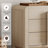 Adora Wood Accent Cabinet Set Of 2 With Drawers, 63" Modern Credenza Storage Cabinet With Curved Profile Design For Living Room, Kitchen, Dining Room, Hallway-995102641