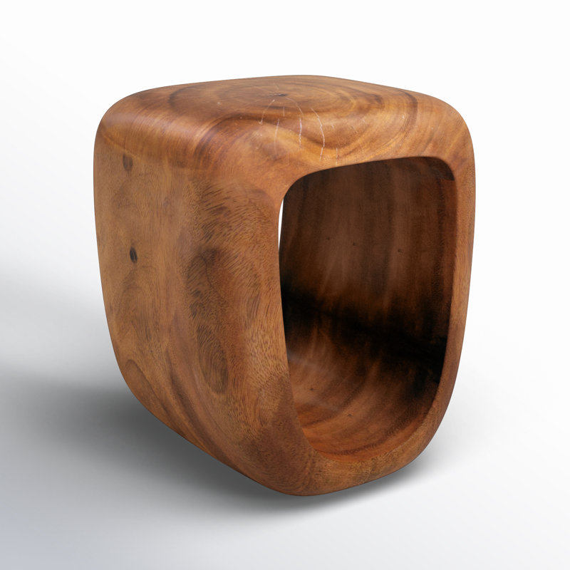 Tabouret décoratif en bois massif Alpine