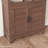 71" Farmhouse Bookcase with Doors, 5-Tier Rustic Wooden Bookshelf with Cabinet & Adjustable Shelf