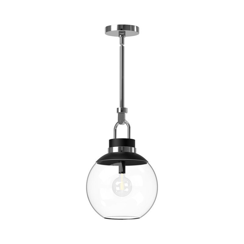 Copperfield 1 - Light Single Pendant, Chrome, Clear