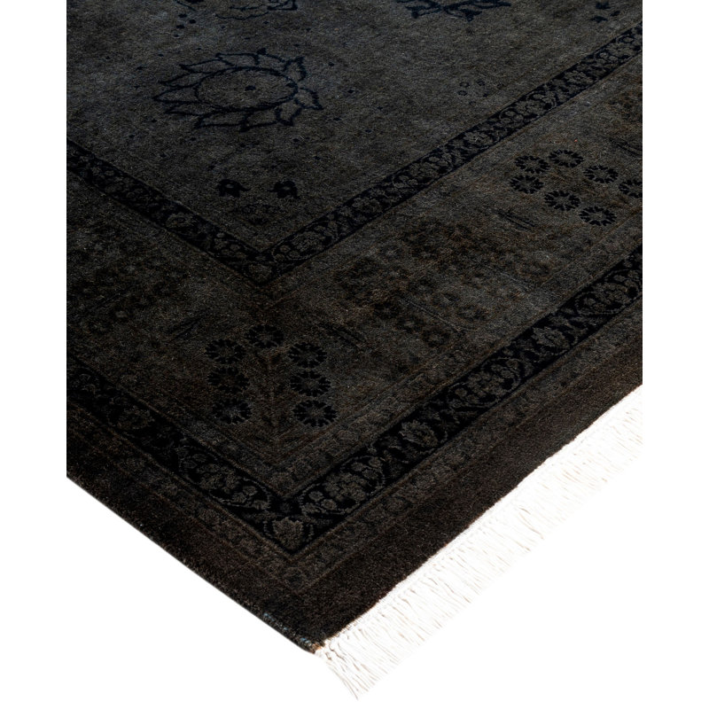Overdyed One-of-a-Kind 6' 0" X 6' 1" Hand Knotted Area Rug