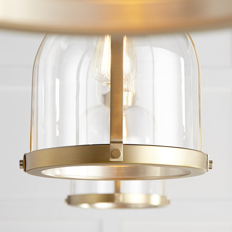 Doucette 1 - Light Single Pendant, Aged Brass