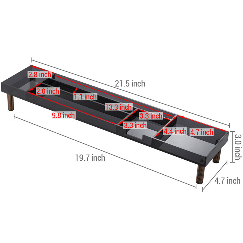 Porte-fournitures de bureau Kyahna, Noir / gris