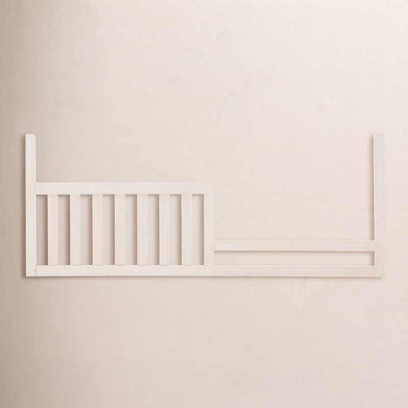 Barrière de lit pour tout-petits Mabank, Blanc coquillage