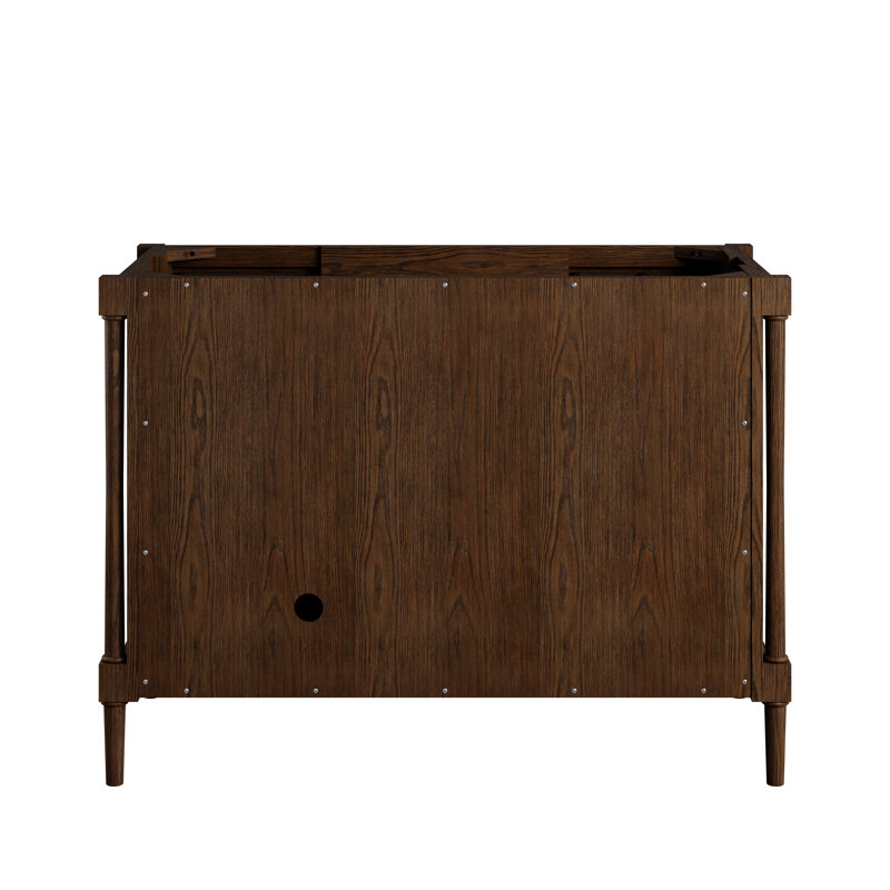 Kinnsden 48" W Single Vanity w/ FreePower Wireless Charger, Sable Oak, Parisien Bleu Silestone