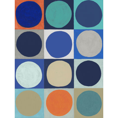 Twelve Circles II - Wrapped Canvas Print