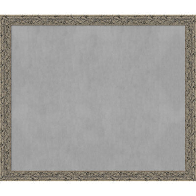Attic Aged Silver Framed Magnetic Board - Magnet Board, Organization Board