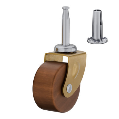 Wood Furniture Caster Wheel ( Diameter: 1 5/8" )
