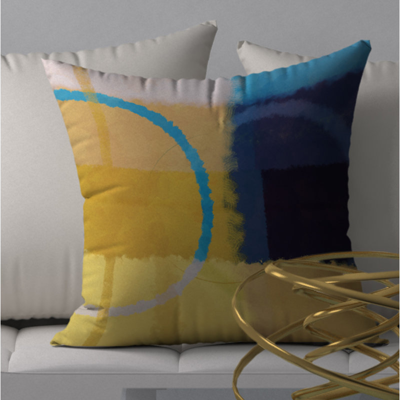 Housse de coussin décorative carrée et insert, 20 po x 20 po