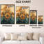 Hamsa of Golden Protection - Boho, art mural encadré abstrait-132480029-132480034