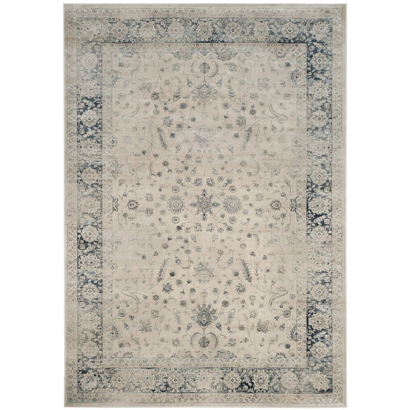 Tapis oriental pierre / bleu Malandra, Rectangle 9 pi x 12 pi