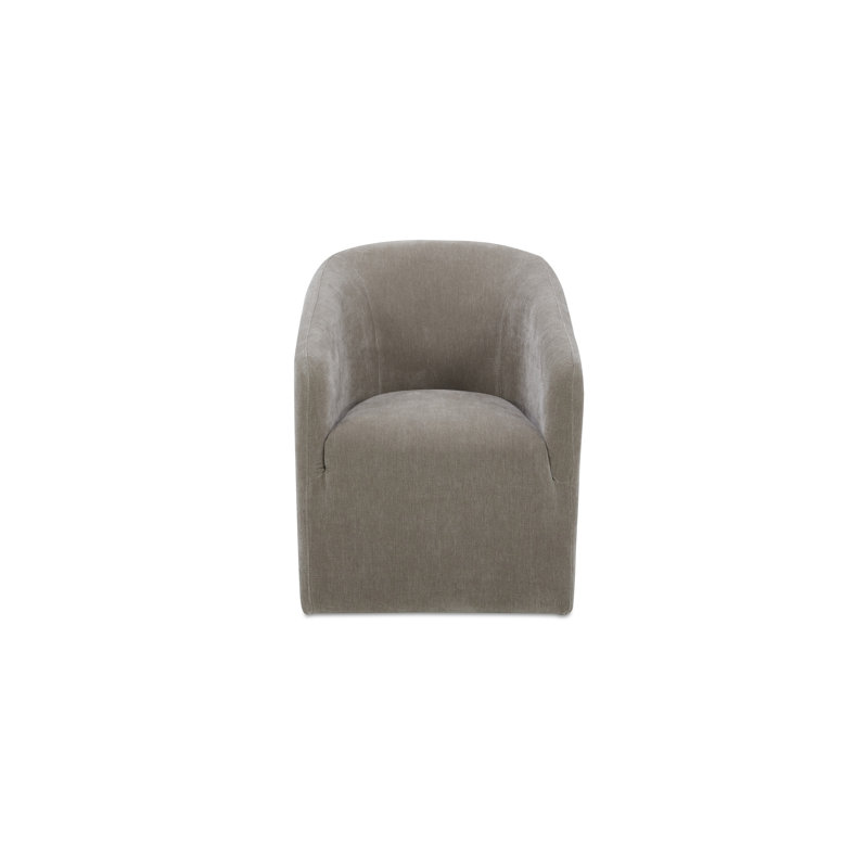 Sandy Rolling Dining Chair Off White, Tan