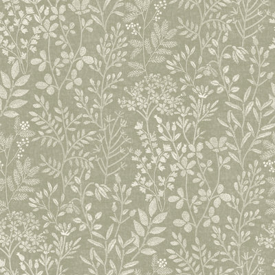 Karuna Collection Branched Leaves Wallpaper Roll