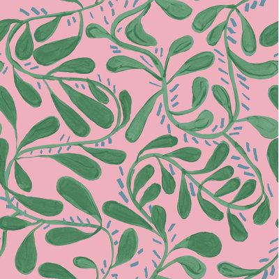 Susan Hable Floral Wallpaper Double Roll