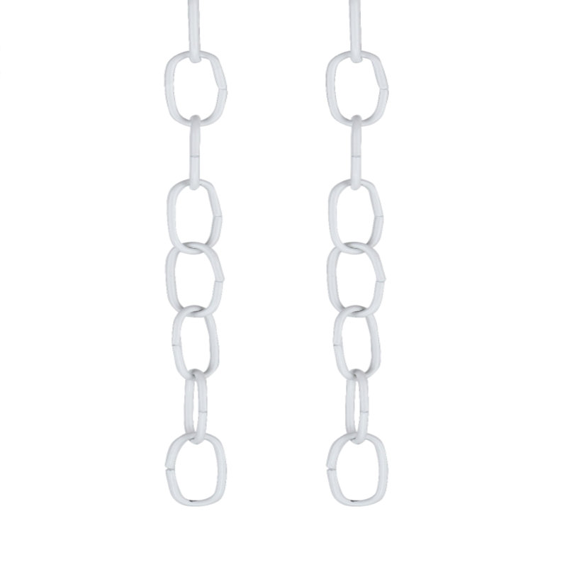 Decorative Light Fixture Chain, White