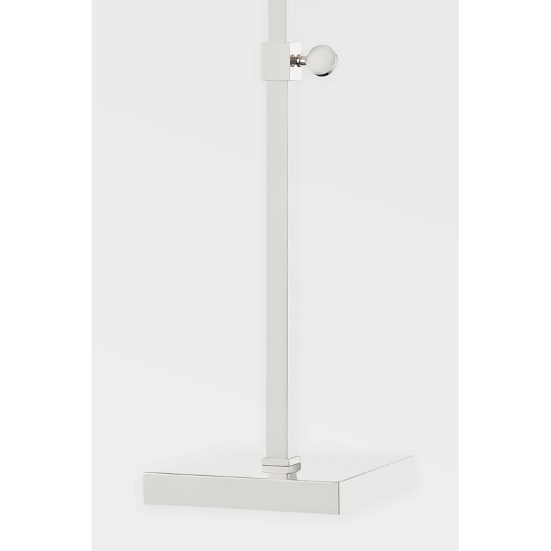 Leeds - 1 Light Table Lamp By Mark D. Sikes - Polished Nickel Frame - Cream Shade, Polished Nickel