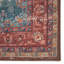 Tapis floral tissé à la machine en bleu / rouge-68308776