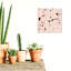 Impression abstraite sur toile abstraite teintée Terrazzo Cranberry III-361442692