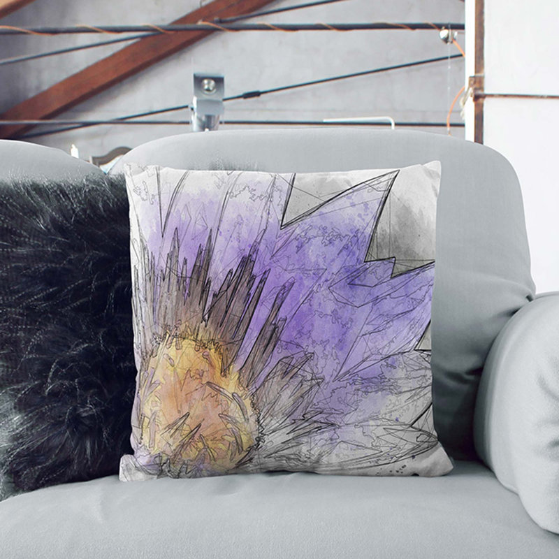 Abstract Square Cushion, 55cm H x 55cm W x 20cm D