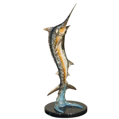 Fontaine poisson Marlin en bronze