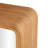 Cole And Grey Wood Handmade Ribbed Living Room Brown Console Table With Mirror Set