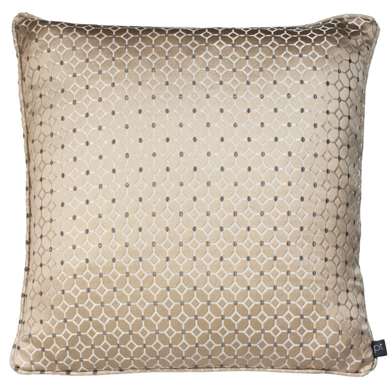 Geometric Square Cushion, Feather, Polyester