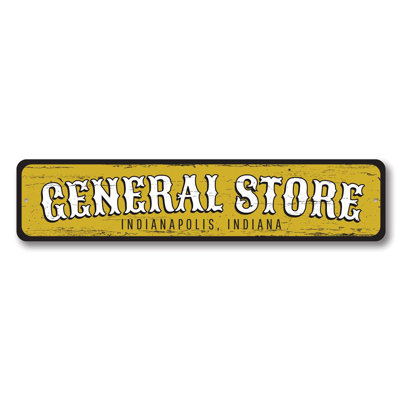 Enseigne générale de magasin en aluminium