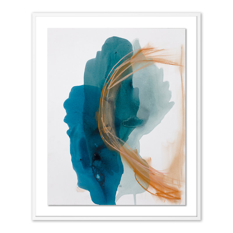 «Wisdom» par Kim Whiteside - reproduction d'art encadrée, H 48 po x l 39 po x P 2,5 po, Blanc