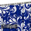 Rideau de douche bleu marine à 12 crochets-1728340496