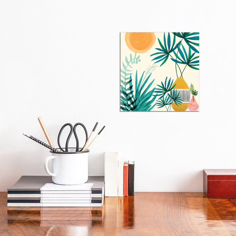 Moroccan Garden by Modern Tropical - Wrapped Canvas Print, 30.48 cm H x 30.48 cm W