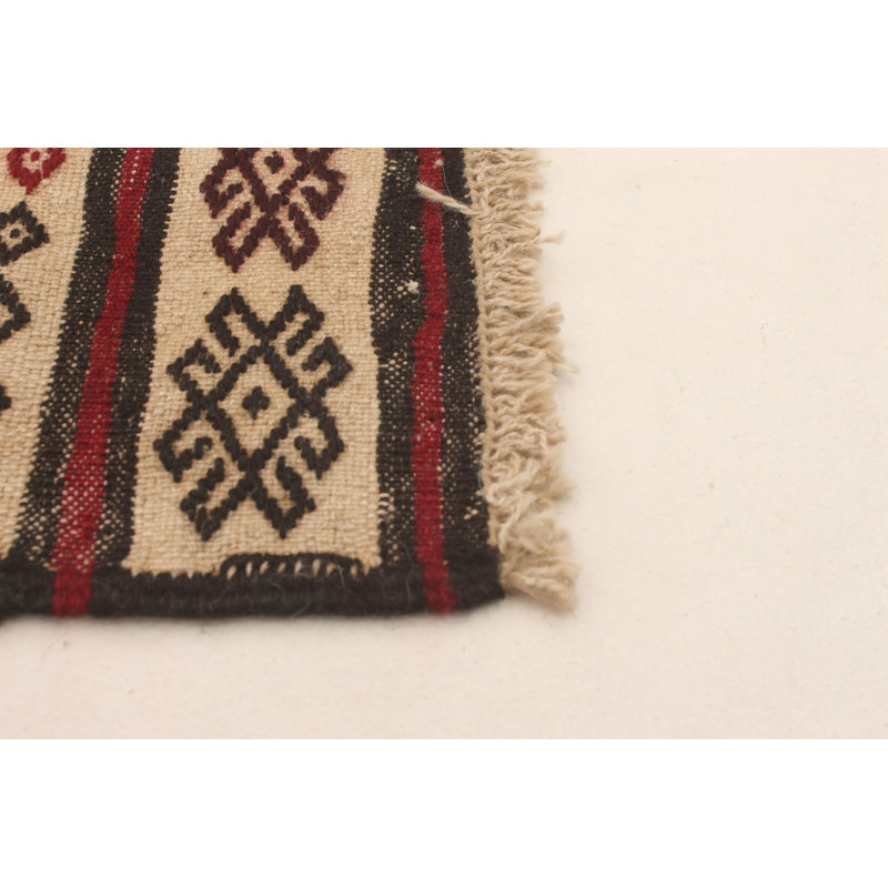 Madasin One-of-a-Kind 4'2" X 5'11" 1990s Wool Area Rug in Ivory
