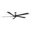 Visual Comfort Fan Aspen 84 Indoor Ceiling Fan with Threaded Downrod, Midnight Black blades and Handheld Remote-1079563400-1079563407